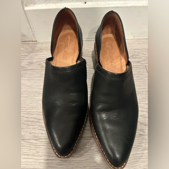 Madewell The Lucie Shoe Cut Out Booties Block Heel Size 6 - Picture 1 of 6